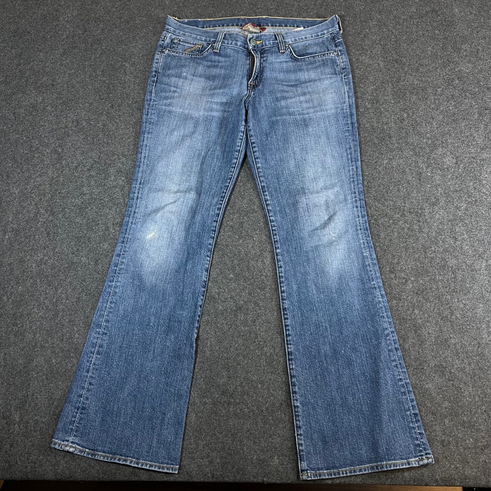 Lucky Brand Women 10/30 Low Rise Bootcut Jean Medium Wash Blue Denim Made in USA